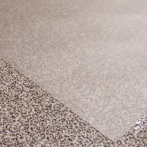 G-Floor Ceramic Textured Clear 7.5 ft. x 17 ft. 50 mil Vinyl