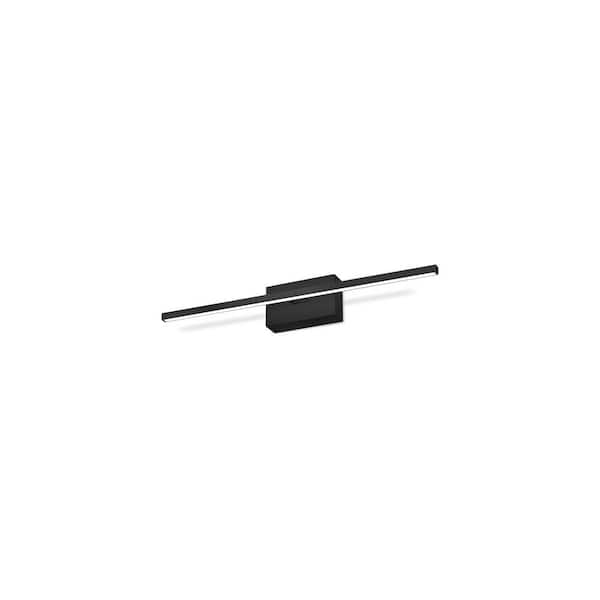 KUZCO Vega Minor 24-in 1 Light 18-Watt Black Integrated LED Vanity Light