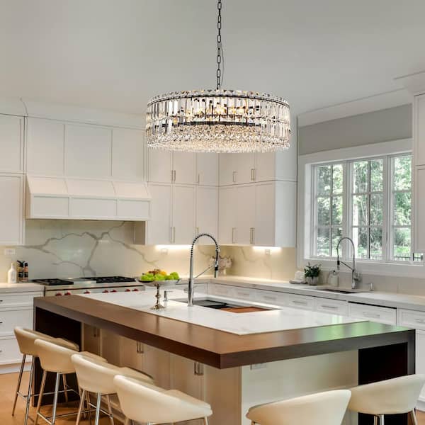 EDISLIVE Orillia Contemporary 25.98 in. 8-Light Black