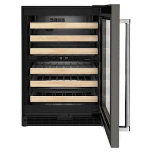 24 in. Dual Zone 46-Bottle Built-In Undercounter Wine Cooler in Panel Ready