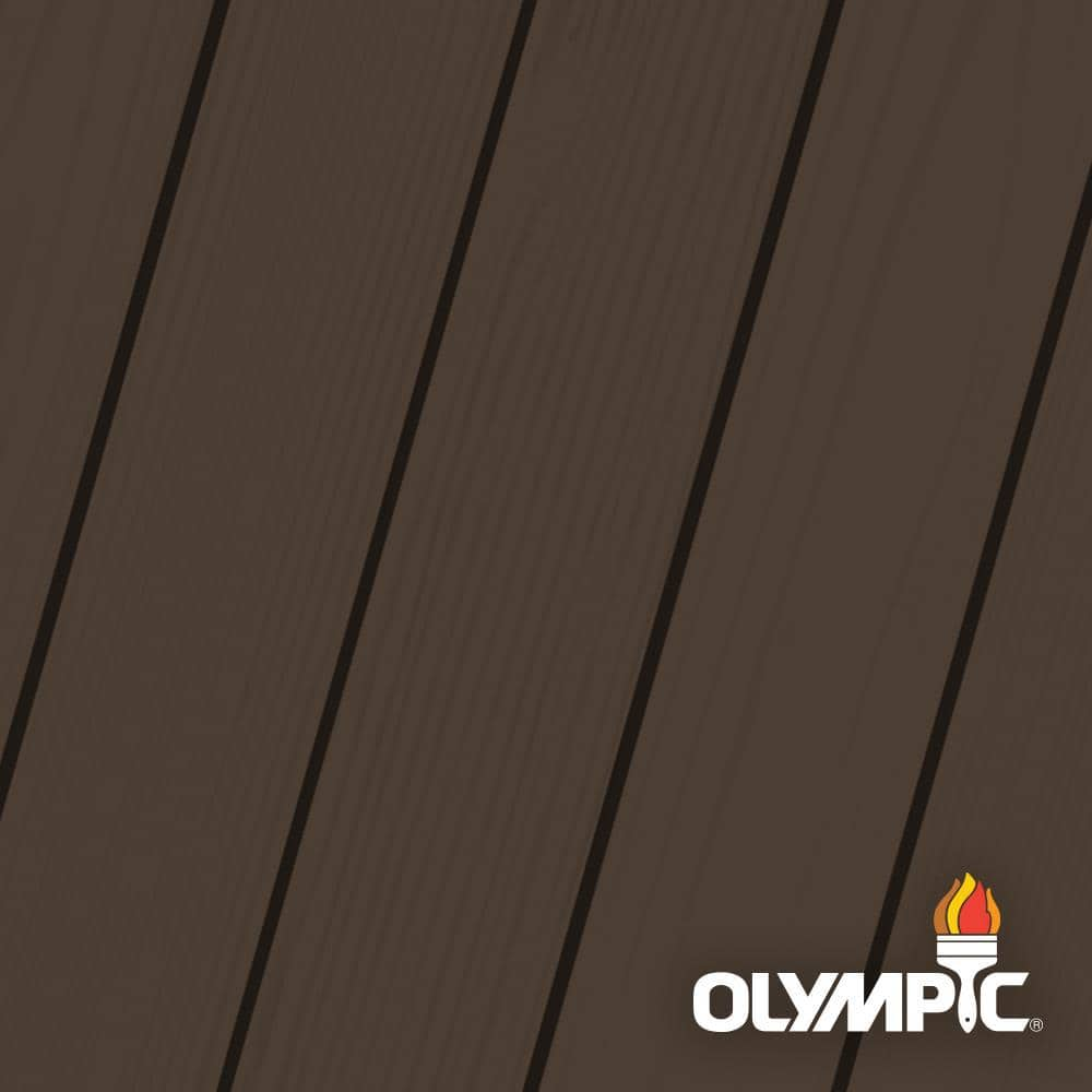 Olympic Maximum 1 Gal Coffee Solid Color Exterior Stain And Sealant In One Oly231 01 The Home Depot