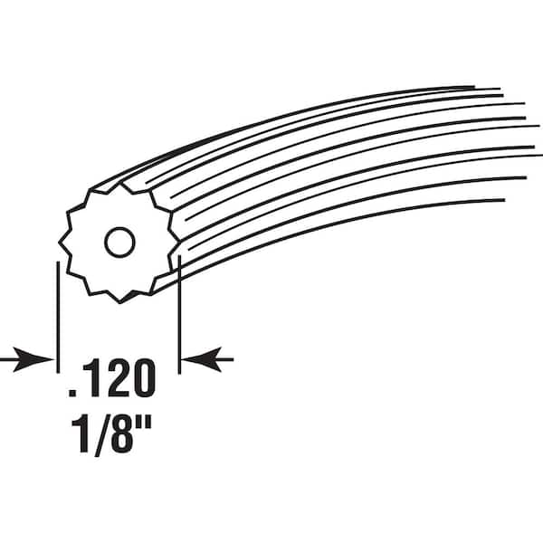 1/8 in. (0.125 in.) x 250 ft. Black Screen Spline Roll