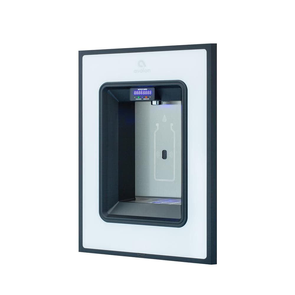 Avalon Wall Mounted Bottle Filler, Sensor Dispensing Self Cleaning Digital Bottle Counter Display Dual Filtration Wifi Enabled A50 Sb
