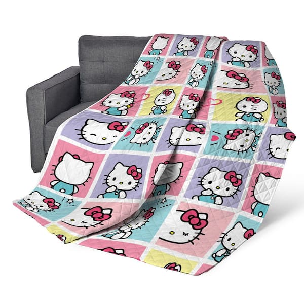 Hello Kitty Sweet As Can Be Quilted Throw Blanket 60 x 80 in.