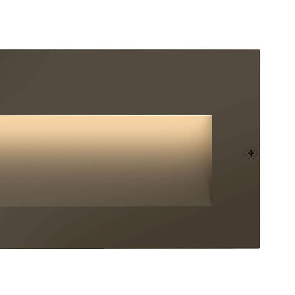 Bronze 8" LED Step Light with Etched Glass