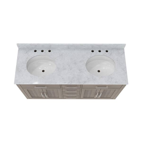 DreamLine Dexterity 60 in. W x 22 in. D x 34 in . H Oak Vanity