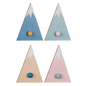Snowcapped Mountain Wall Hooks (Set of 4)