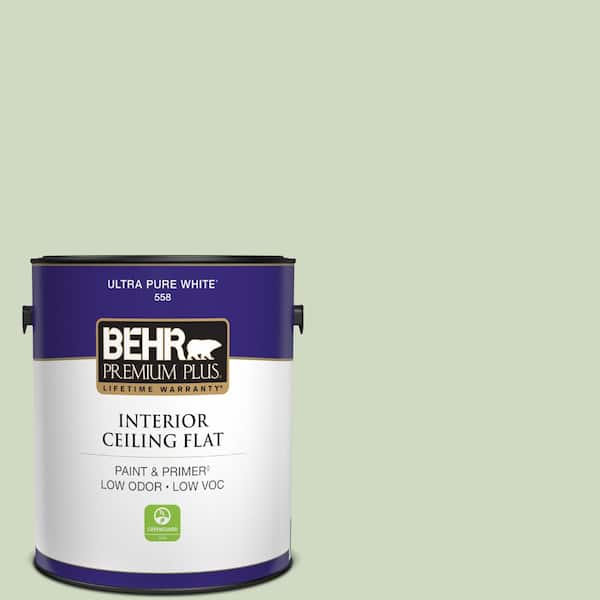 1 gal. #M380-2 Glade Green Ceiling Flat Interior Paint
