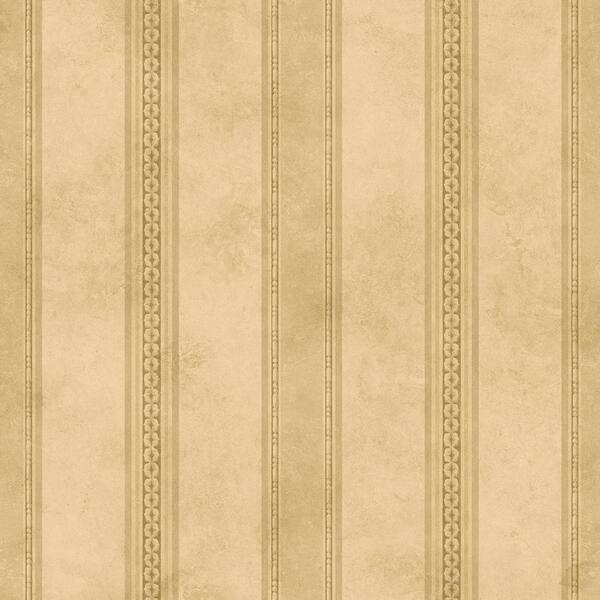 Brewster Tuscan Beige Stripe Paper Strippable Roll (Covers 56.4 sq. ft.)
