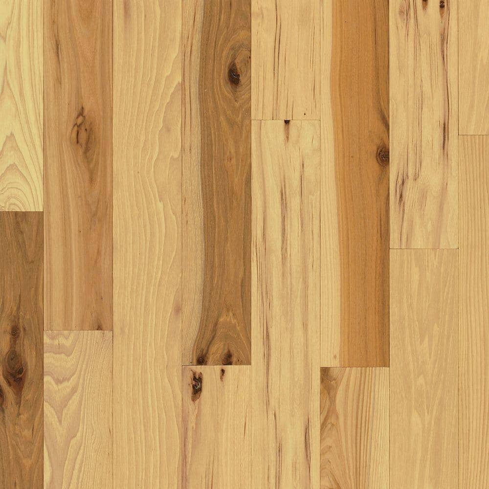 Bruce Country Natural Hickory 3 4 In Thick X 3 1 4 In Wide X Varying Length Solid Hardwood Flooring 22 Sq Ft Case C0710 The Home Depot