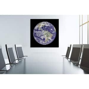 40 in. x 40 in. "Terra" Frameless Free Floating Tempered Glass Panel Graphic Art