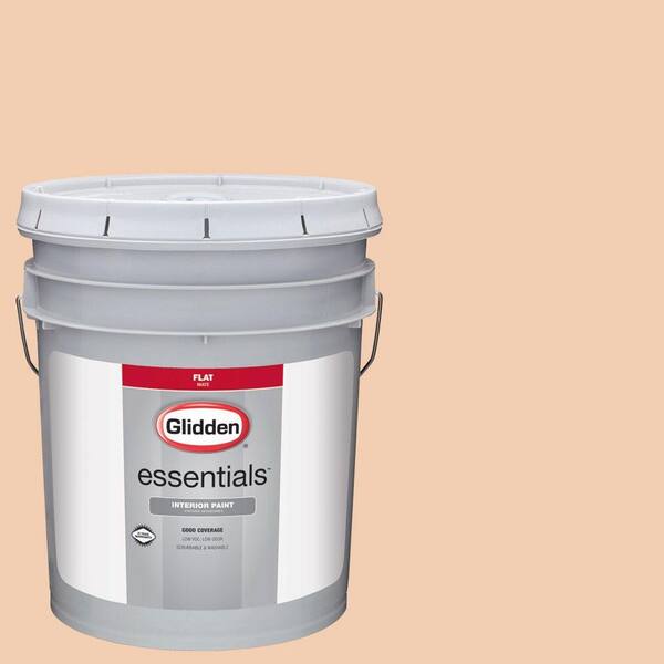 Glidden Essentials 5 gal. #HDGO23U Orange Pekoe Flat Interior Paint