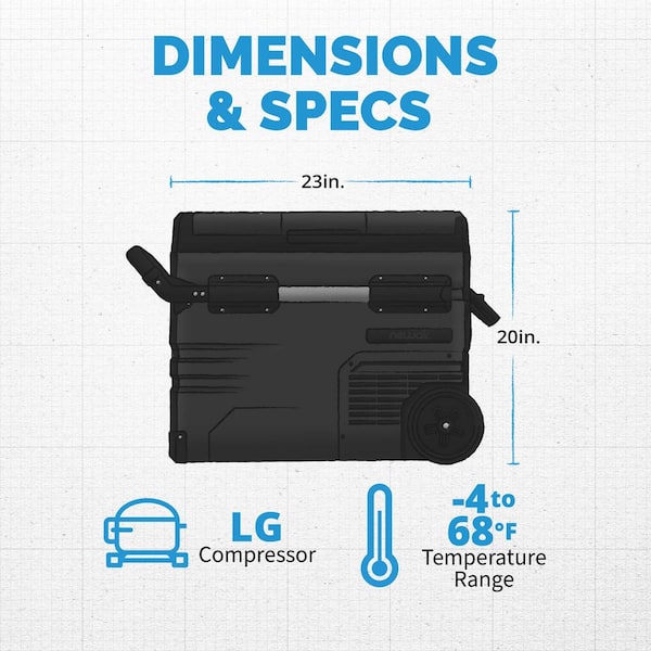 newair 48 qt portable 12v electric cooler