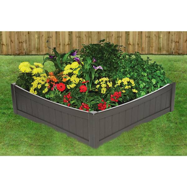 Nuvue Somerset Raised Garden Bed, 43x43.5x43.5 in., Wood Grain Nuvue Somerset Raised Garden Bed, 43x43.5x43.5 in., Wood Grain