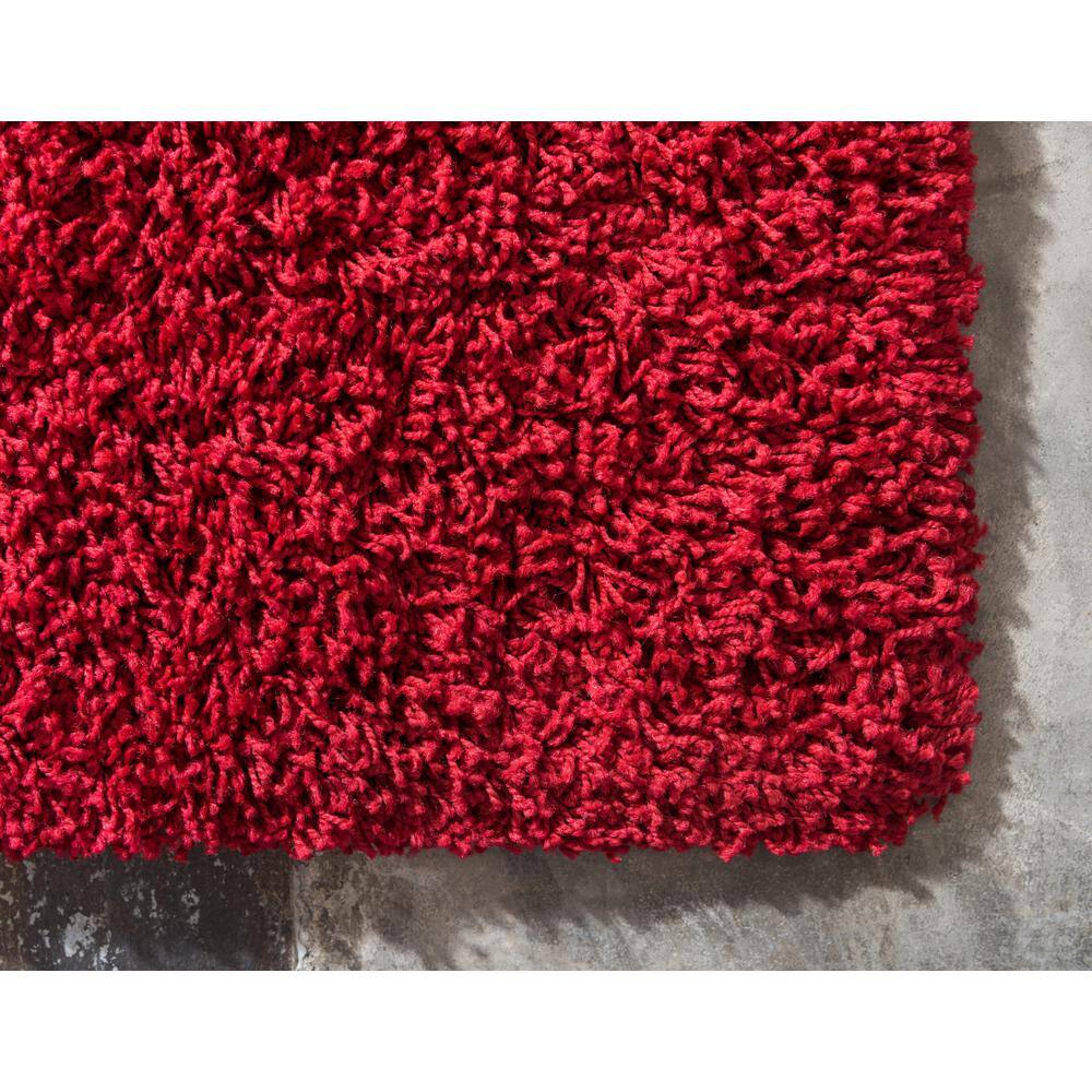 Cherry Red Shaggy Comfort 8' x 10' Kids' Play Area Rug