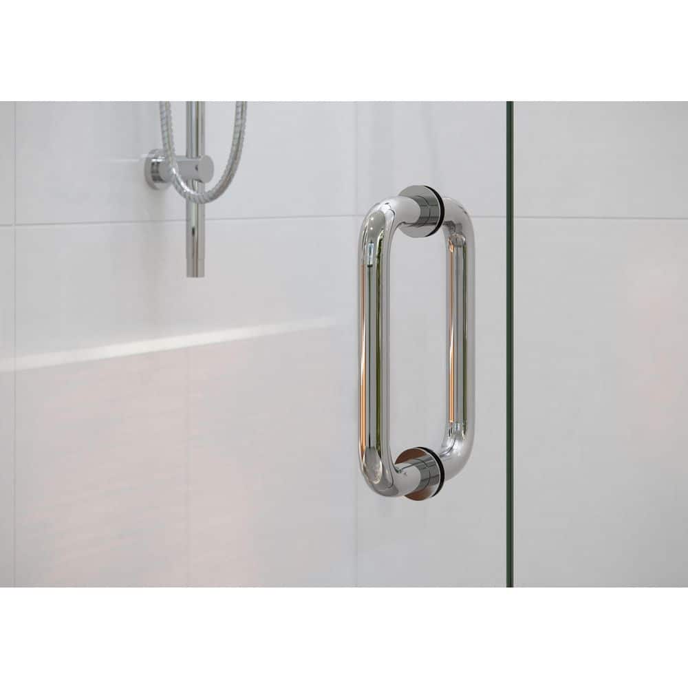 Stellar Frameless 3 Panel Glass Shower Door with Polished Chrome Finish