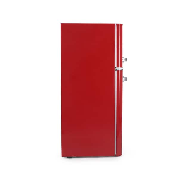 Commercial Cool 4.5 cu. ft. Retro Mini Fridge in Red with True