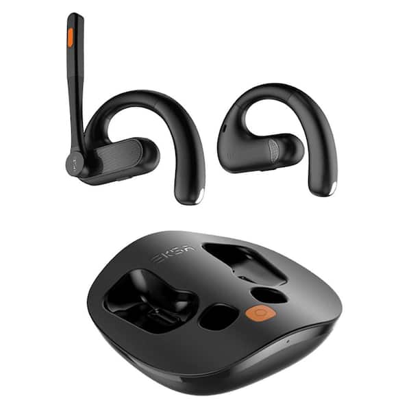 Unbranded Black True Wireless Bluetooth Air-Conduction Open Over The Ear Headset