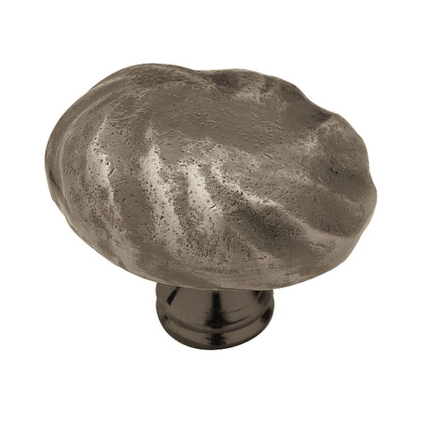 Liberty Rustique 1-3/4 in. (45mm) Antique Pewter Oval Cabinet Knob