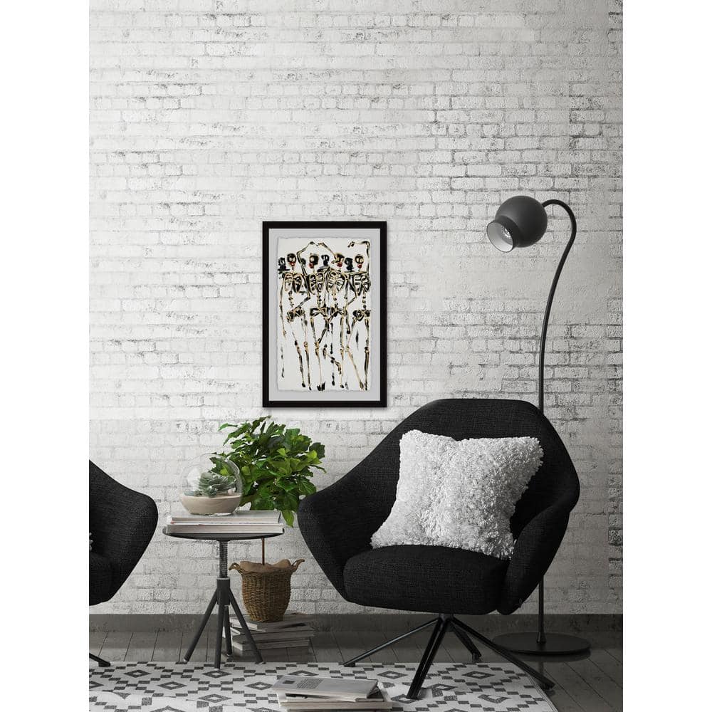 24 in. H x 16 in. W Skeleton Crew by Julia Posokhova Framed Wall Art