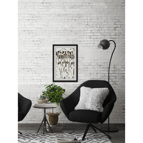 Unbranded 24 in. H x 16 in. W "Skeleton Crew" by Julia Posokhova Framed Wall Art
