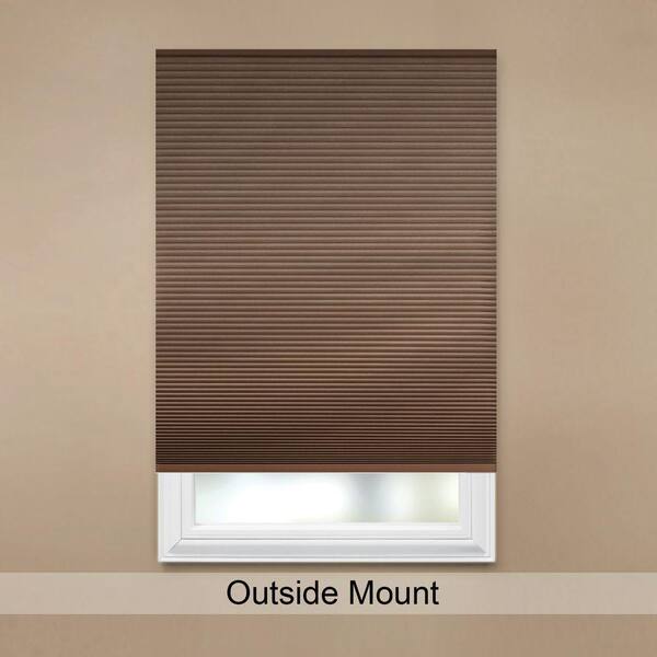 L W X 48 In Mocha 9/16 In Blackout Cordless Cellular Shade Actual Si 60 In 