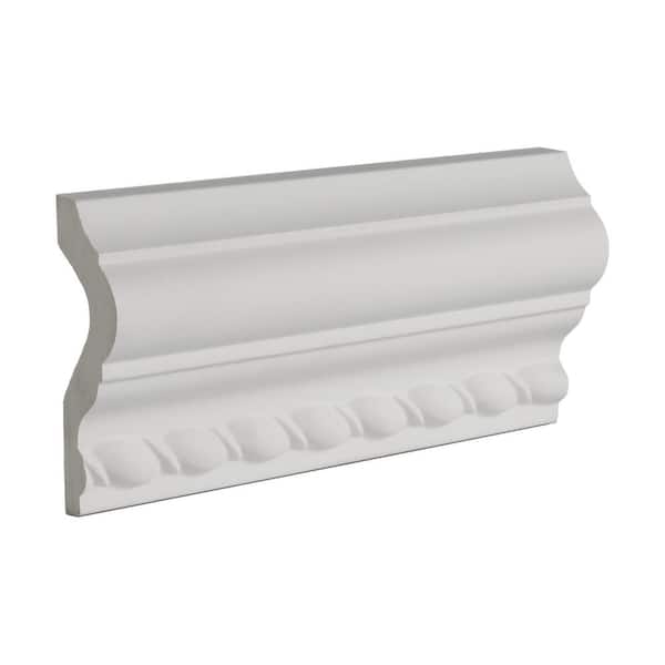 American Pro Decor 3 in. x 1 in. x 6 in. Long Ribbon Rope Polyurethane Panel Moulding Sample