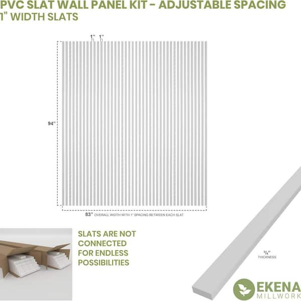 PCI Enterprises Adjustable Wood Slat Wall Panel Kit & Reviews