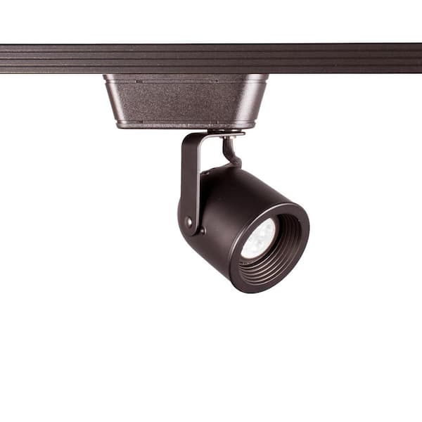 WAC LIMITED HT-808 1-Light Dark Bronze LED Low Voltage Track Head with 8-Watt Bulb 50-Watt Max for H Track