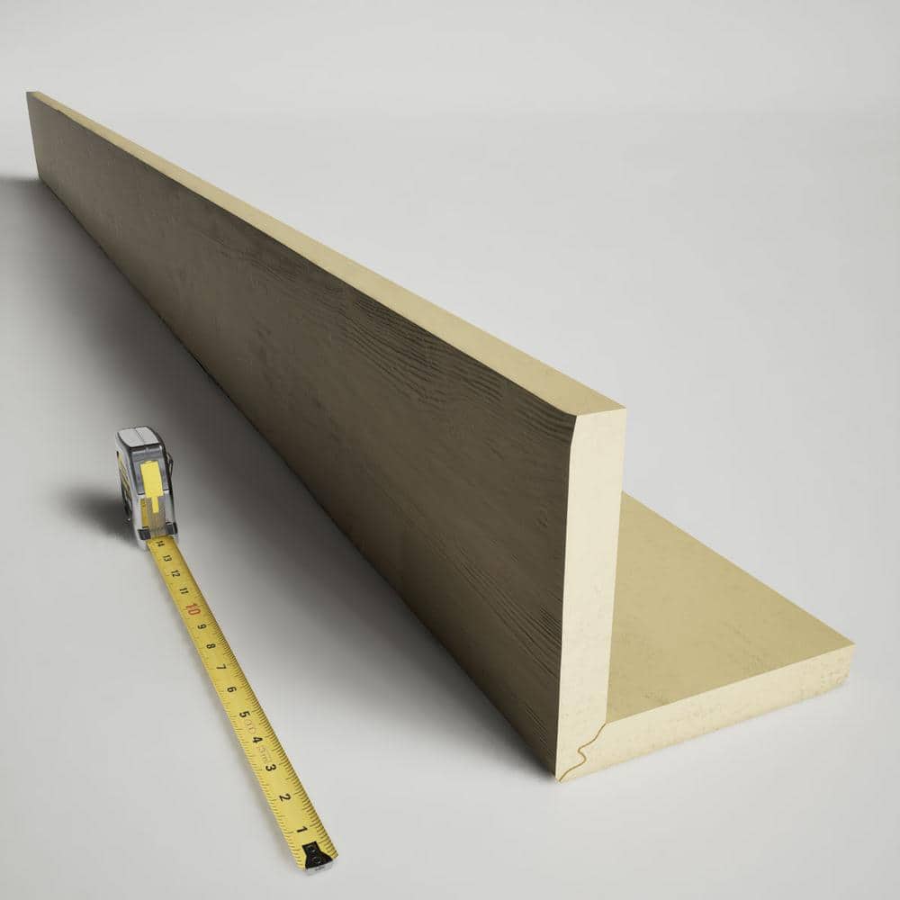 Champagne Mist Faux Wood Ceiling Beam, 8' L x 8" W x 4" H