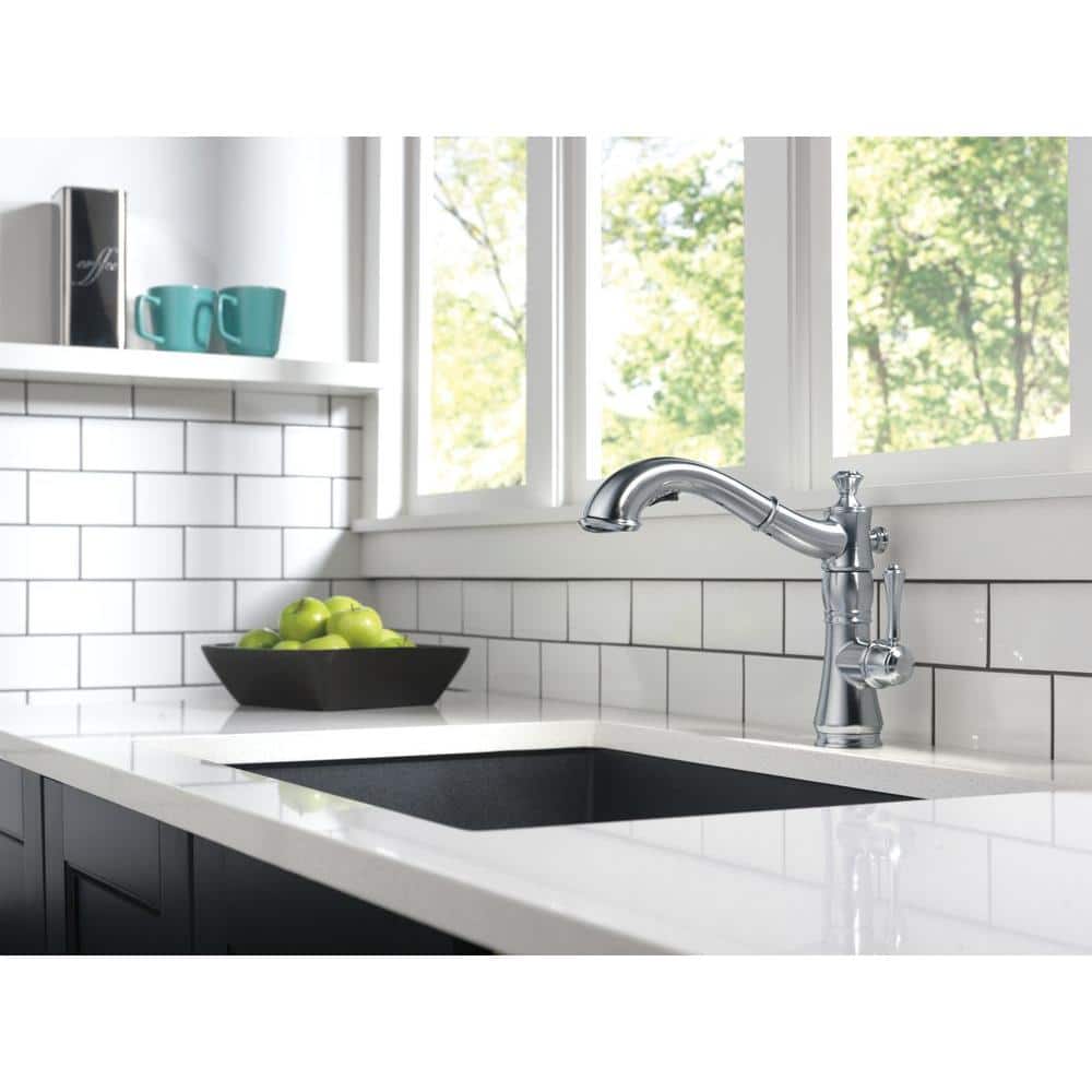 Cassidy Arctic Stainless Single Handle Pull-Out Kitchen Faucet