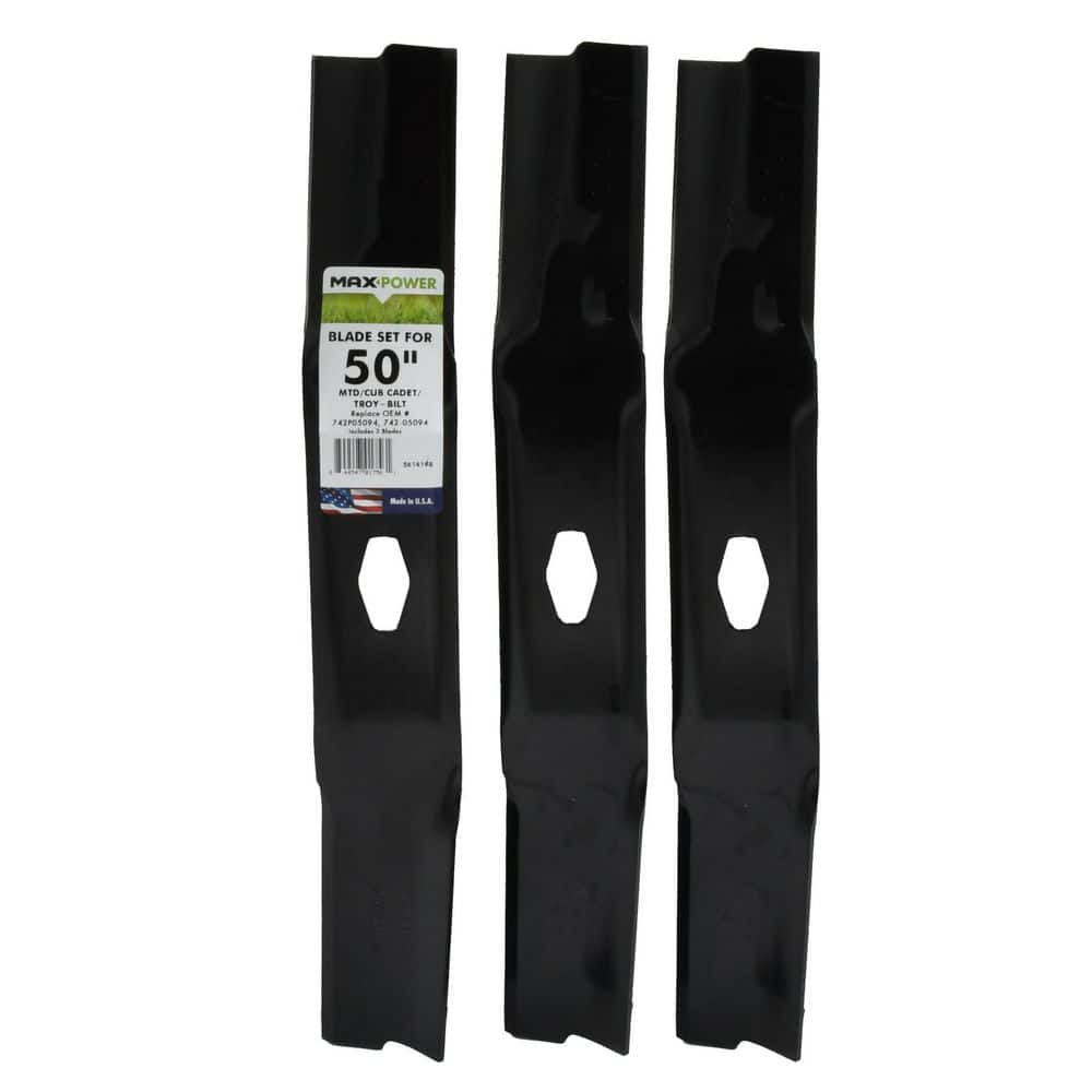 "'s 561419B 3 Blades Set for 50"" MTD, Cub Cadet, Troy-Bilt Mowers, Replaces OEM numbers 742P05094, 742-05094" price history on PriceWatchPro