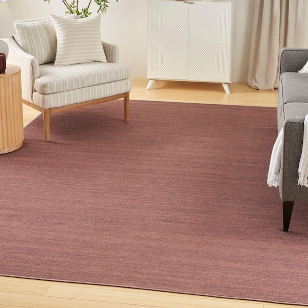 Washable Essentials Mocha 8 ft. x 10 ft. All-over design Contemporary Area Rug