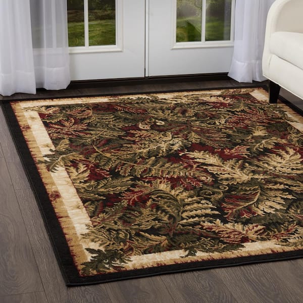 Optimum Black/Multi 8 ft. x 10 ft. Indoor Area Rug