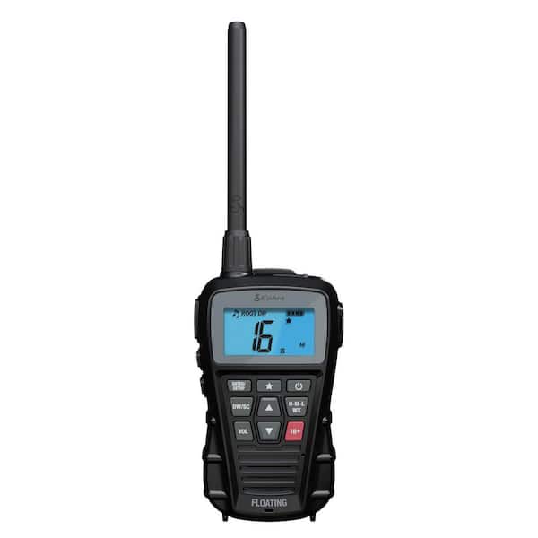 Bluebound 150 7 Miles Range VHF Hand Held Waterproof Marine 2-Way Radio, with Charger and Rechargeable Batteries