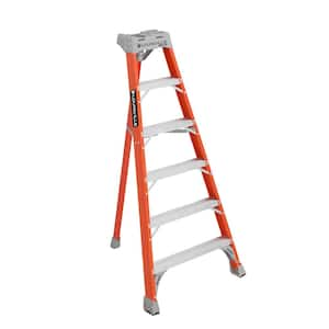 6 ft. Fiberglass Tripod Step Ladder (10 in. Reach Height), ANSI, Type IA, 300 lbs. Load Capacity