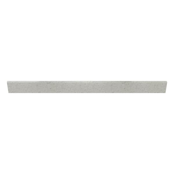 J COLLECTION 55 in. Cultured Marble Backsplash in Silver Stream 46207 ...