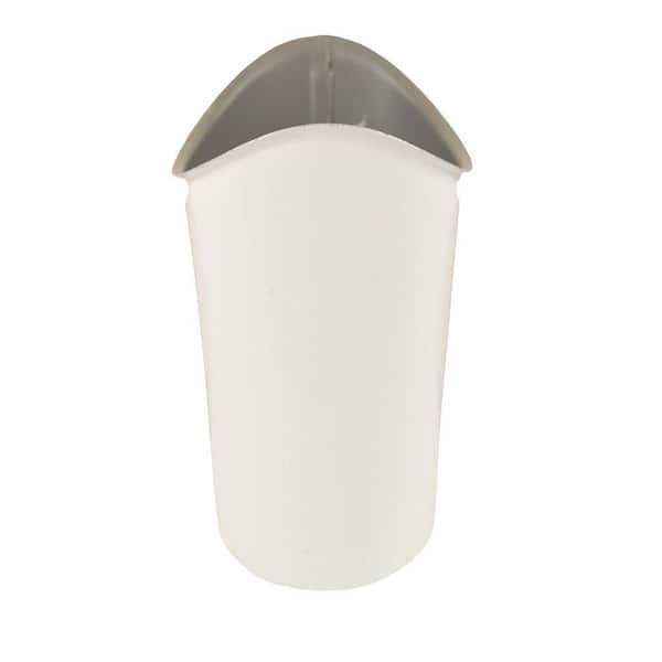 Amerimax Home Products 3 in. High Gloss White Aluminum Half-Round B-Outlet
