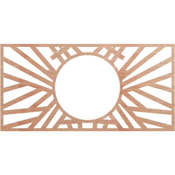 Ekena Millwork 0.375 in. D x 40 in. W x 40 in. H Wood (Cherry) Medallion Moulding