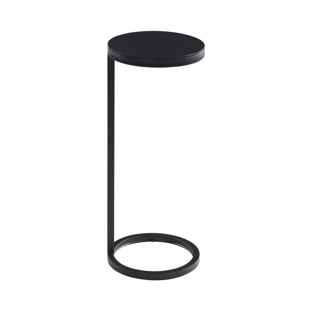 York 10 in. Diameter Antique Bronze Round Iron End Table