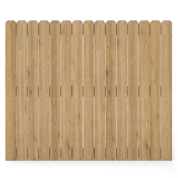 9/16 in. L x 5-1/2 in. W x 6 ft. H Wood Dog-Ear Fence Picket for Garden Fences (15-Pack)