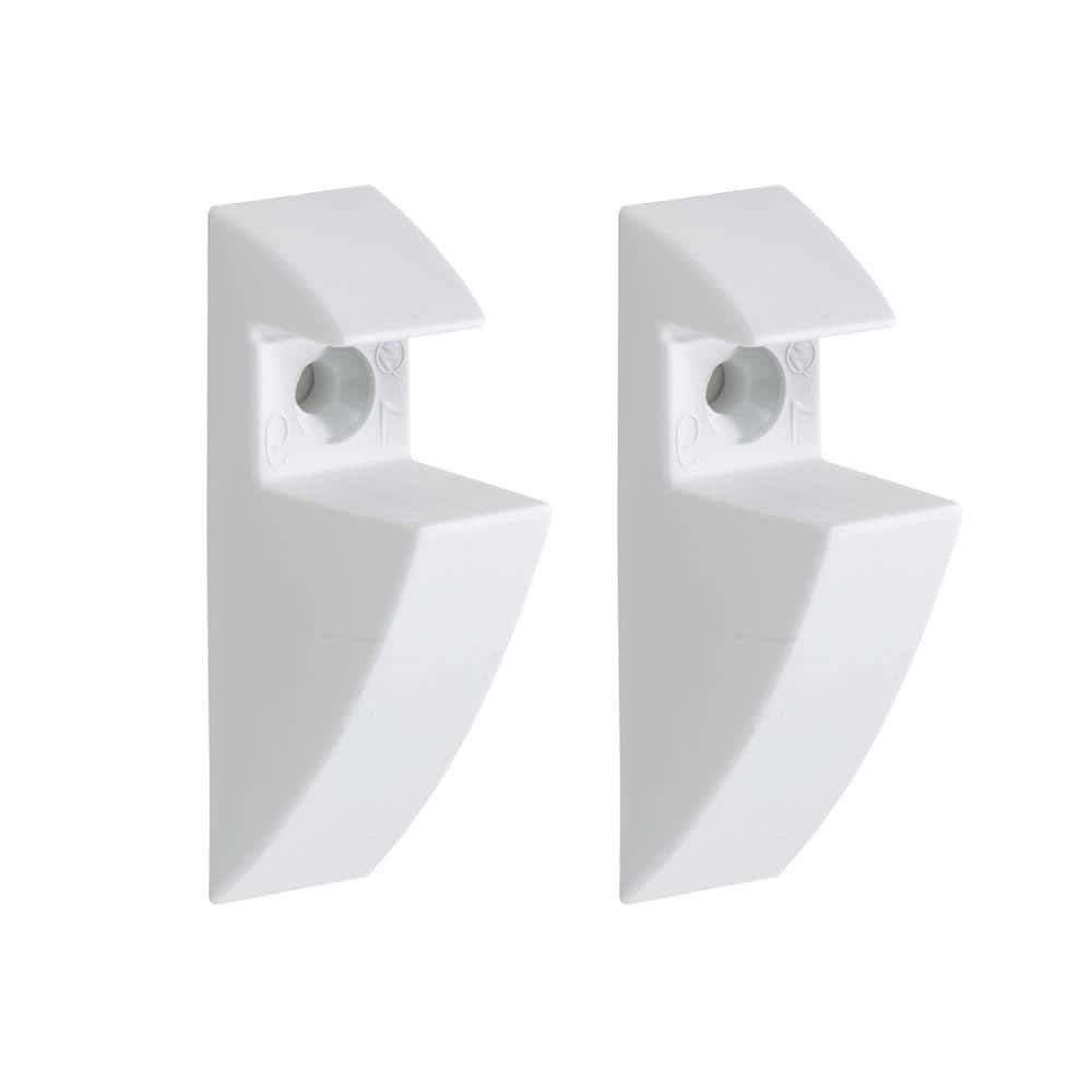 CLIP 0.75 in. White Decorative Shelf Bracket (2-Pack) price history on PriceWatchPro