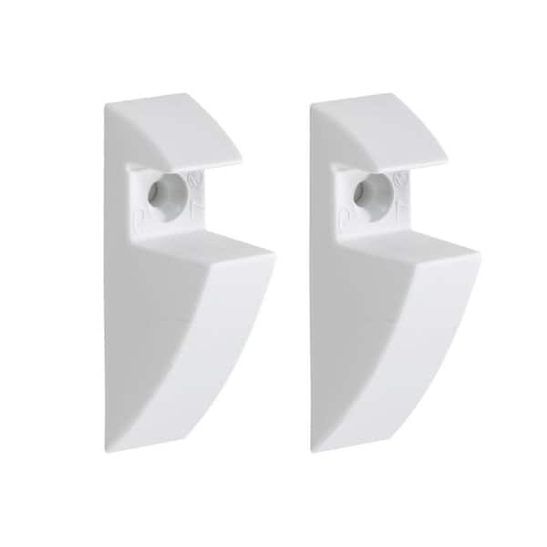 CLIP 0.75 in. White Decorative Shelf Bracket (2-Pack)