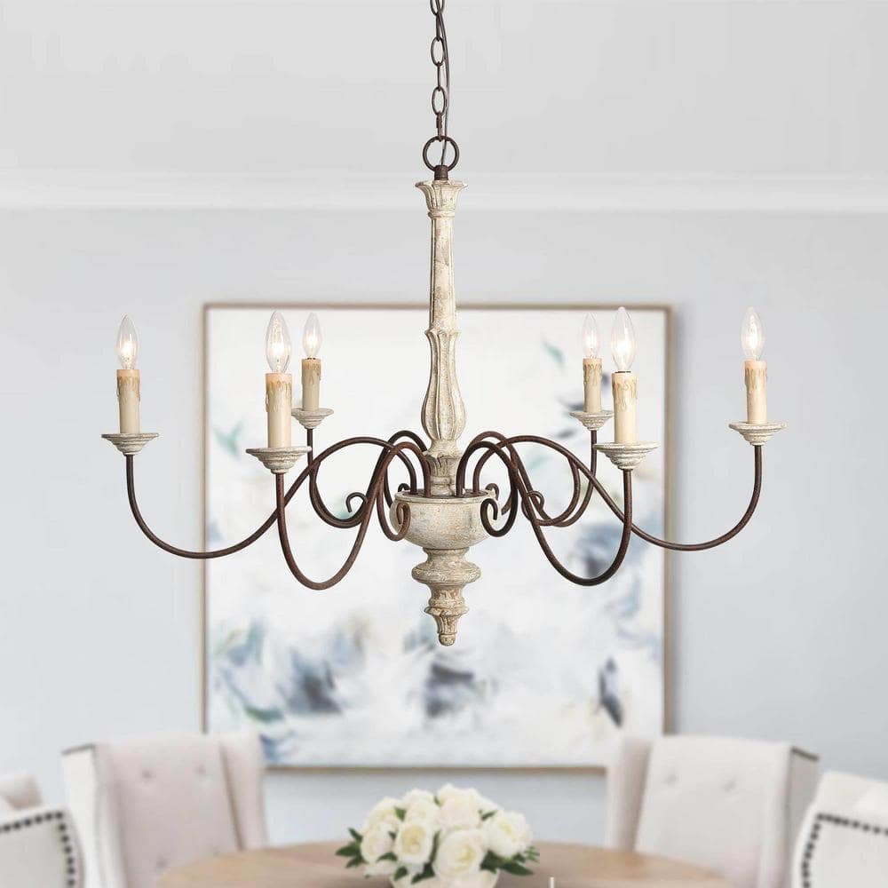 Ivory White Lnc Chandeliers A03235 64 1000 