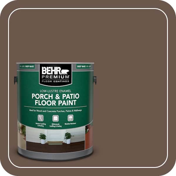 1 gal. #SC-201 English Brown Low-Lustre Enamel Interior/Exterior Porch and Patio Floor Paint
