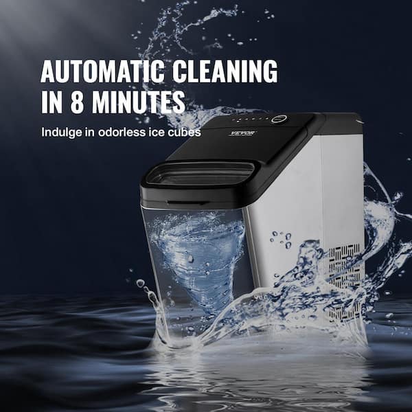 Ice Maker Machine for Countertop, Ready in 6 Mins, Self-Cleaning Function