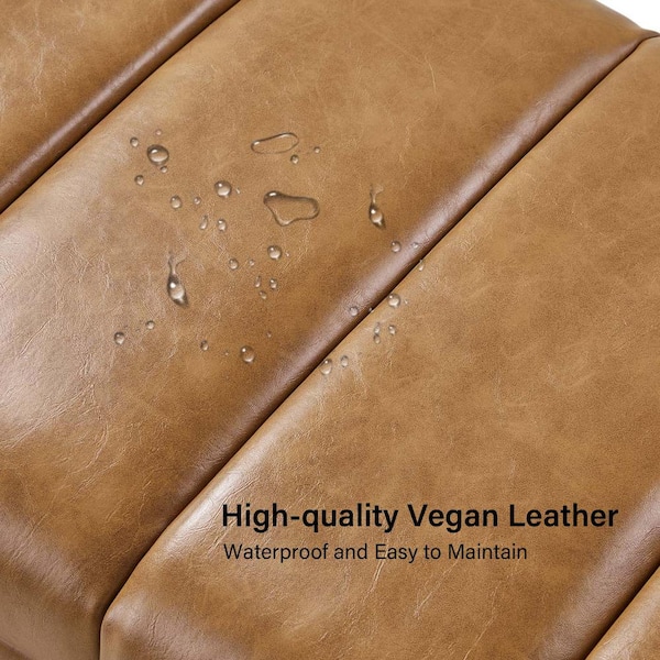 JAYDEN CREATION Leander Camel Modern Channel Tufted