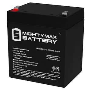 12V 5AH Battery Replacement for Ritar RT1250 + 12V Charger