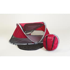 PeaPod Children's Travel Bed in Cranberry