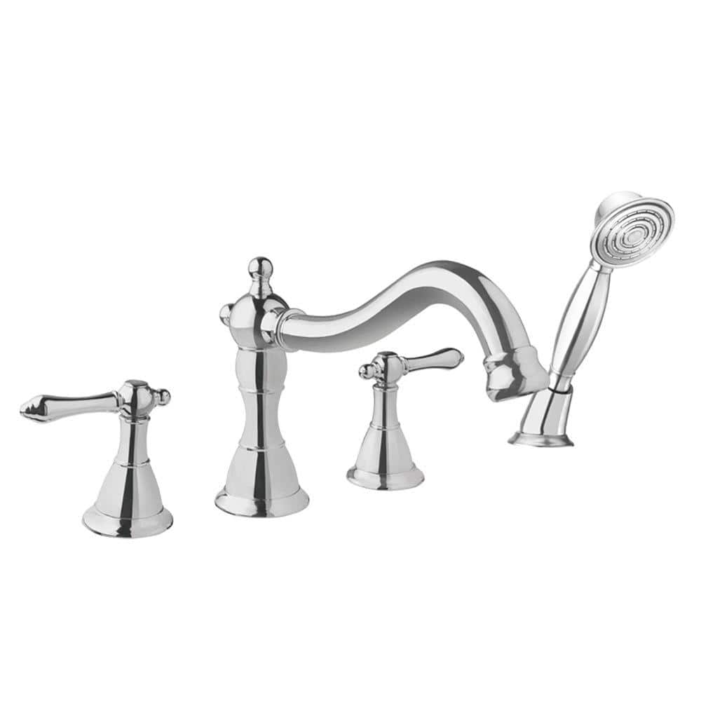 Fontaine Bellver 2Handle DeckMount Roman Tub Faucet with Handshower